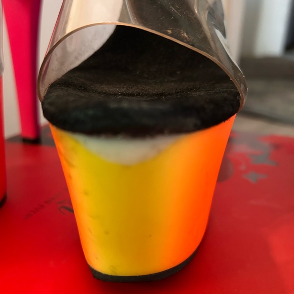 Pleaser Rainbow Heels - Picture 9 of 15